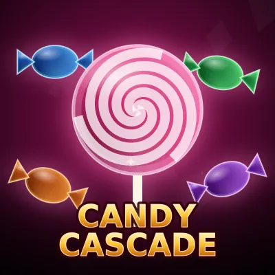 Animowany automat Candy Cascade w zestawie na stronie głównej Fieryplay